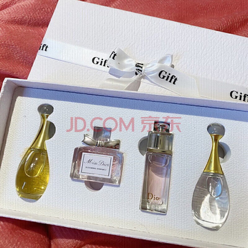 D'Ao version perfume Q version sample counter long-lasting light fragrance fresh fragrance for ladies and girls 5ml gift for girlfriend and wife white box four-piece set + gift bag