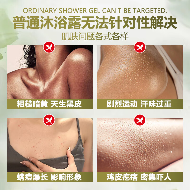 BEAI Shower Gel for Men and Women Long-Lasting Fragrance 72 Hours Body Oil Control Moisturizing Moisturizing Mite Removing Lotion Gold List Top