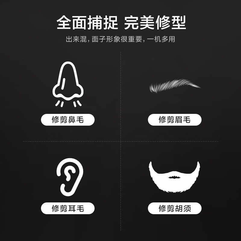 Panasonic Electric Nose Hair Trimmer PGN70 Men's Nose Hair Trimmer Portable Trim Eyebrow and Ear Hair and Beard Artifact Full Body Washable Birthday Gift for Men and Women during Holidays