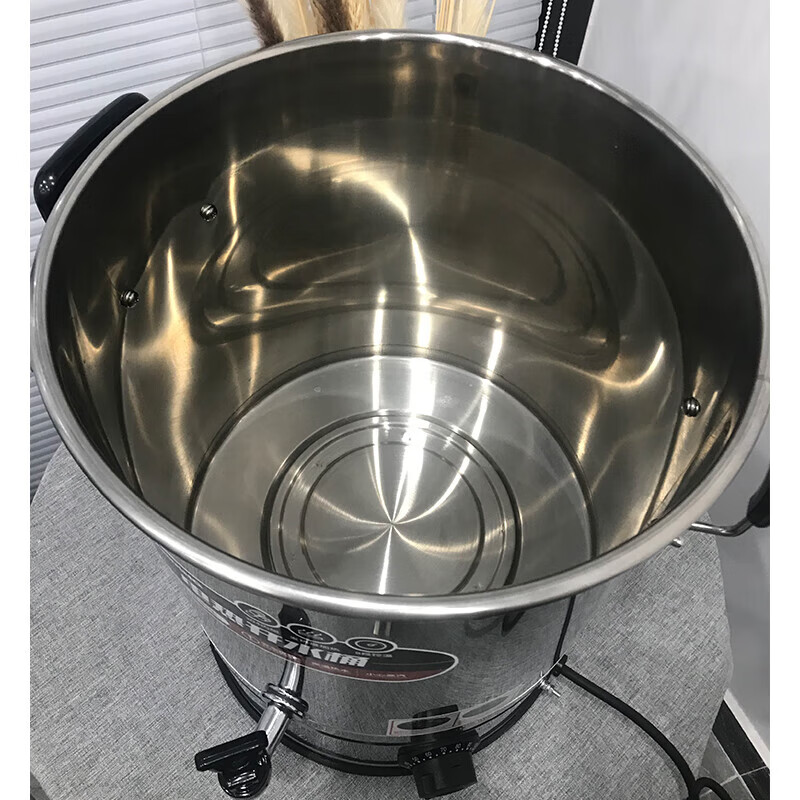 Sanding Electric Heating Bucket Water Boiler Commercial Boiling Bucket Milk Tea Shop Home Stainless Steel Insulated Hot Water Bucket Large Capacity Cooking Bucket Anti-Dry Burning Confinement Bucket SD-30L-D Thickened Model