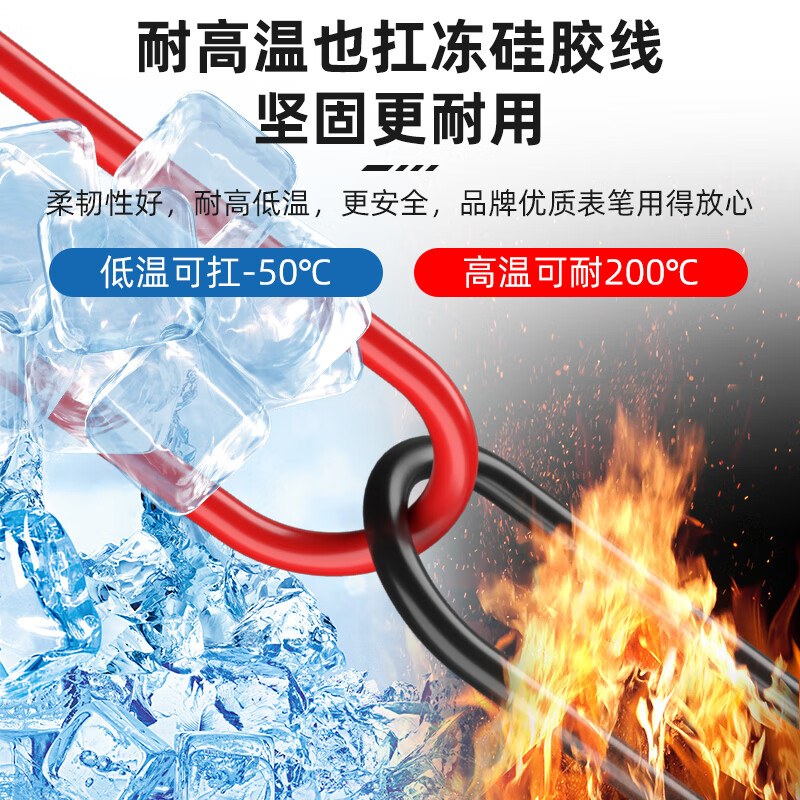 Chint (CHNT) multimeter all-copper gold-plated extra-tip pen steel probe rod silicone wire anti-freeze test pen multimeter accessories