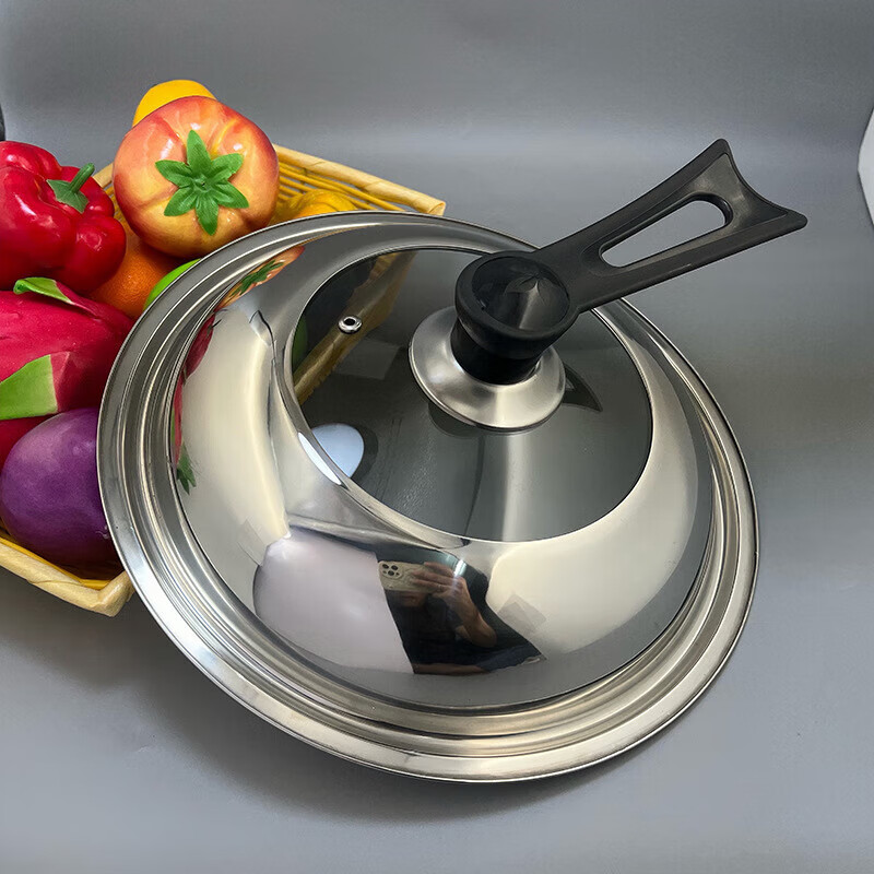 Lanyin Zhonggu'ao manufacturer wholesale stainless steel combination lid stainless steel pot lid household cooking pot lid 28-42cm visible combination lid (plastic top bead) 30CM