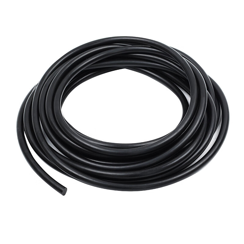 Solid rubber round strip, black caulking cylindrical strip, nitrile oil corrosion resistance, shock absorption, NBR sealing O-shaped strip rubber rope, diameter 2.5 mm (20 meters price, good quality)