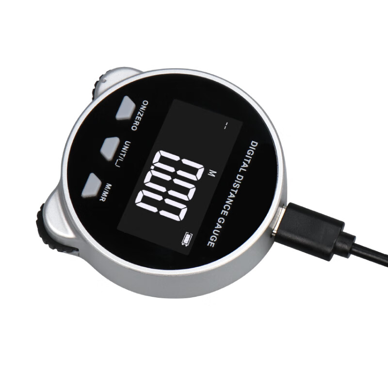 Weidu (WD) electronic digital display roller distance meter high-precision mini small Q ruler roll distance measuring wheel curve arc length cylindrical measurement digital display roller ruler (200 meters distance measurement)