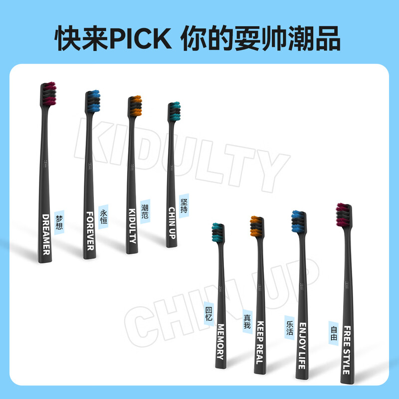 Minimalist Life Small Head Gum Protecting Soft Bristle Bamboo Charcoal Toothbrush for Adult Women and Men Household Use 2 Pieces (New and Old Randomly)