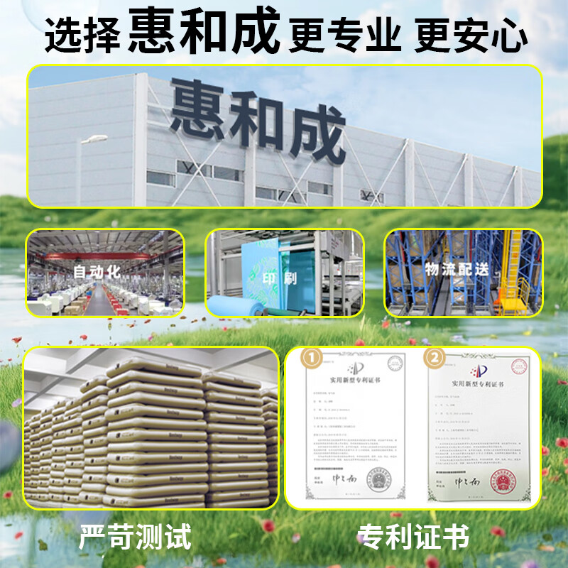 Huihecheng air mattress outdoor camping automatic inflatable moisture-proof mattress household air mattress portable folding lunch break companion for three people