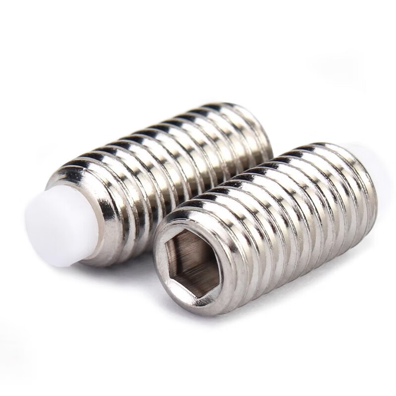 Jinchao 304 stainless steel POM plastic plunger tight nylon head rubber head machine meter wave bead buffer screw M4M5M6M8 M6*35 (5 pieces)
