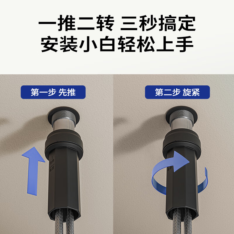 JOMOO kitchen faucet bathroom sink hot and cold water dishwashing basin seven-shaped faucet 304 stainless steel dishwashing basin double spray seven-shaped faucet-33186 silver