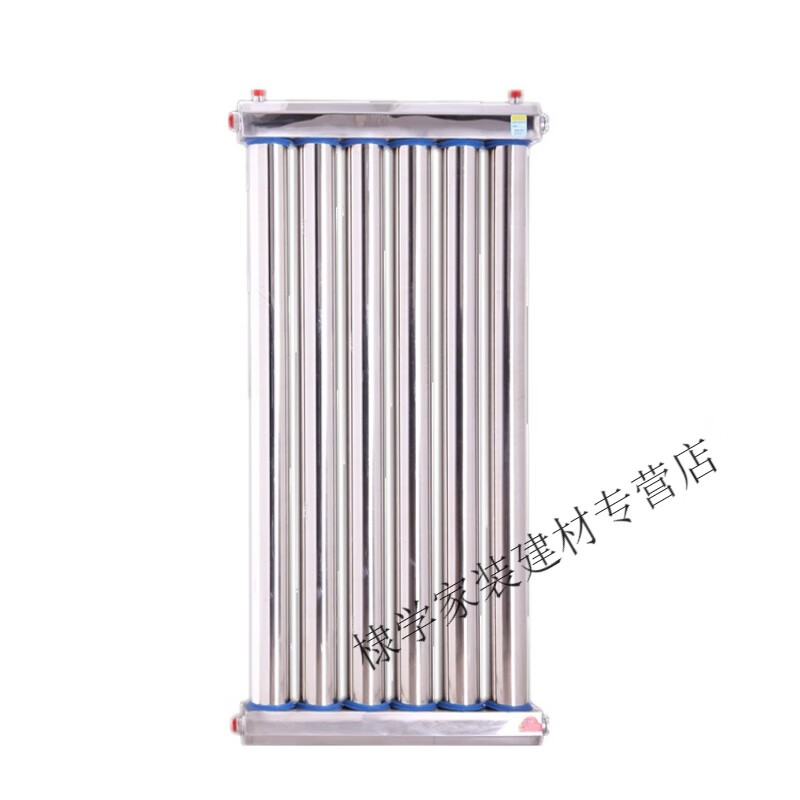 Danstini 304 stainless steel instant heat exchanger over-water heating radiator floor heating plate household hot water exchanger 51-tube 304 stainless steel heat exchanger center distance 60 cm 8 columns