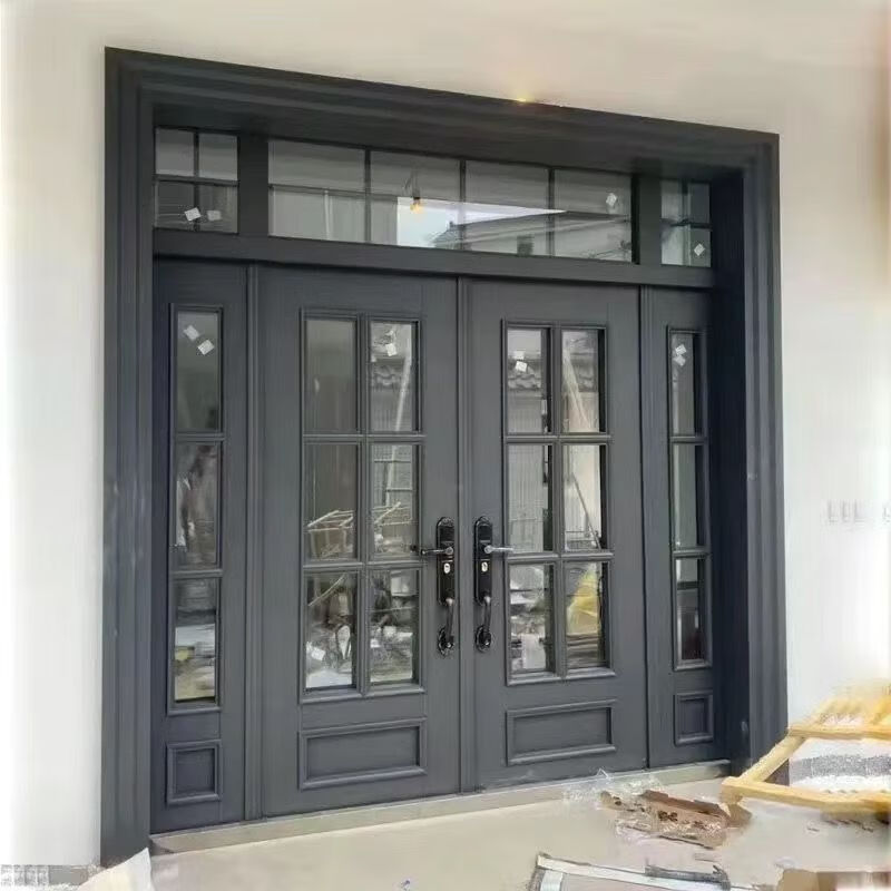 Vinoa glass door rural door rural self-built house custom door entrance door zinc alloy class A security door villa door style 3