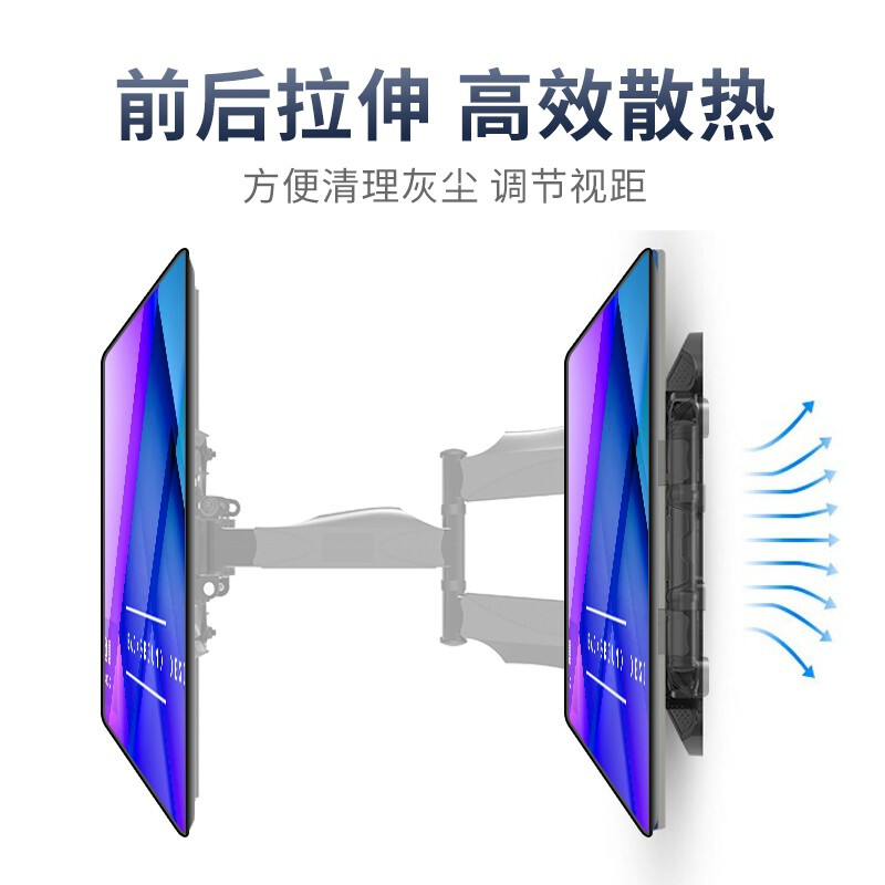 ProPre (32-75 inches) TV Mount TV Stand TV Stand TV Mount Rotating Telescopic Universal Suitable for TCL Hisense Skyworth Huawei Changhong, etc. 55/60