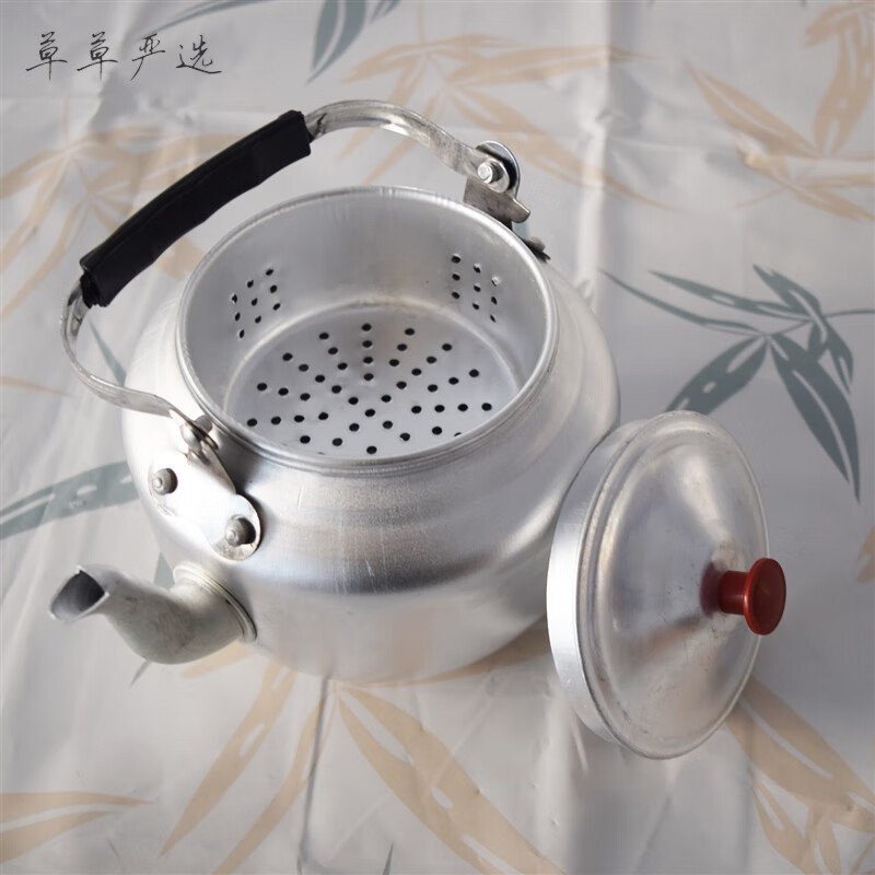 Baichun Baote small kettle old-fashioned aluminum kettle teapot teapot home outdoor small teapot with filter hotel restaurant 73ml without filter mini 05 students