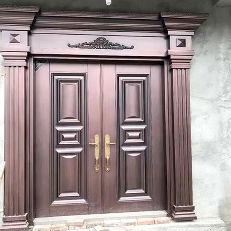 Zinc alloy door rural self-built house female door villa door anti-theft door entrance door double door rural entrance door classic style 1