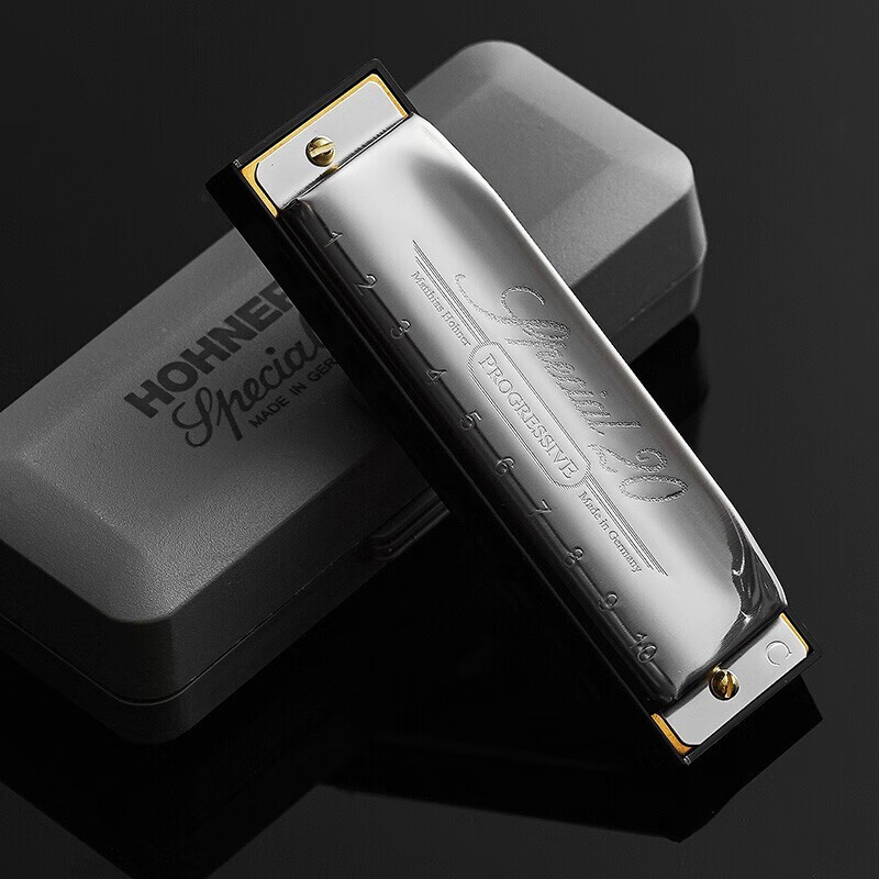 HOHNER harmonica and imported SP20 Bruce PADDY tuning 10-hole harmonica for adults and beginners.