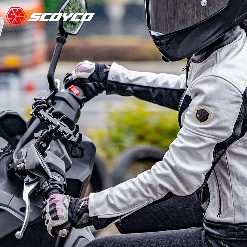 SCOYCO Motorcycle Gloves Spring and Summer Windproof and Warm Touch Screen Women's Cycling Anti-Fall Waterproof Anti-Slip All Seasons Rider (Female Autumn and Winter Waterproof) MC117W-WP Black M