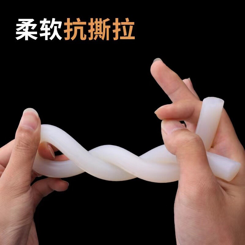 Silicone solid round strip, silicone sealing strip, high temperature resistant silicone strip, silicone rubber soft strip 2/3/4/5/6/7/8/10/12/15mm diameter 12mm price per meter