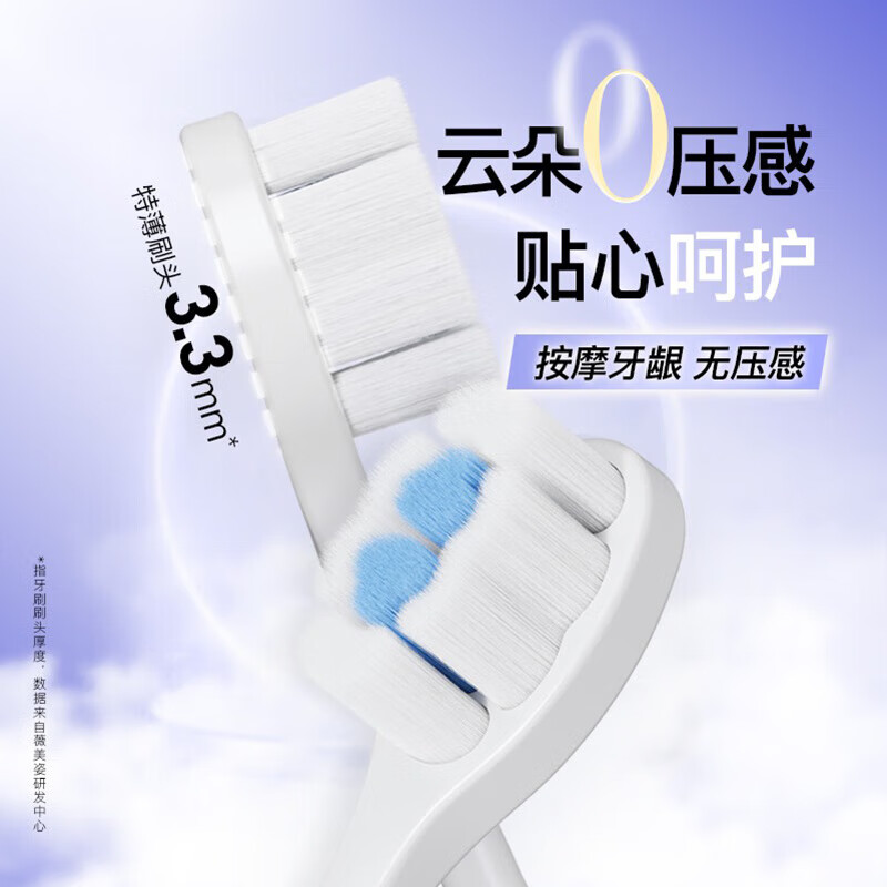 Shuke Yunduo Puff toothbrush with soft bristles and small head, specially designed for bleeding gums and sensitive gums, 4 pieces