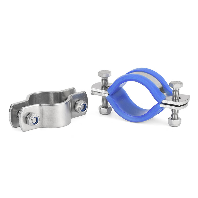 Jinggong (JINGGONG) 304 stainless steel hoop thickened pipe clamp holder water pipe steel pipe clamp buckle tightener clamp pipe clamp inner diameter 32mm