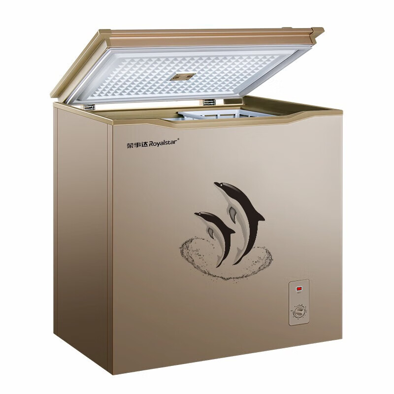 Royalstar small freezer household small frozen fresh-keeping mini refrigerated commercial horizontal freezer single-use breast milk storage cabinet energy-saving first-level energy-saving fan frost reduction micro-frost 205L