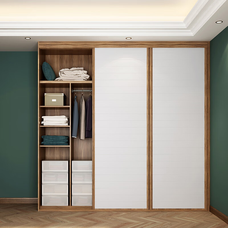 Sofia wardrobe sliding door classic retro master bedroom wall-mounted large wardrobe custom-made multi-functional storage cabinet custom gold