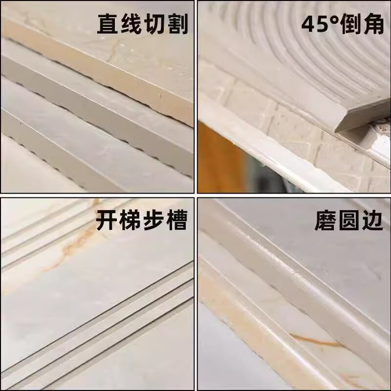 Wanguang (W) new tile cutting machine desktop water-cooled motor fully automatic slate glass slotting and chamfering multi-function all-in-one machine Wanguang new glass cutting machine cuts 2 meters long/3.5 cm thick