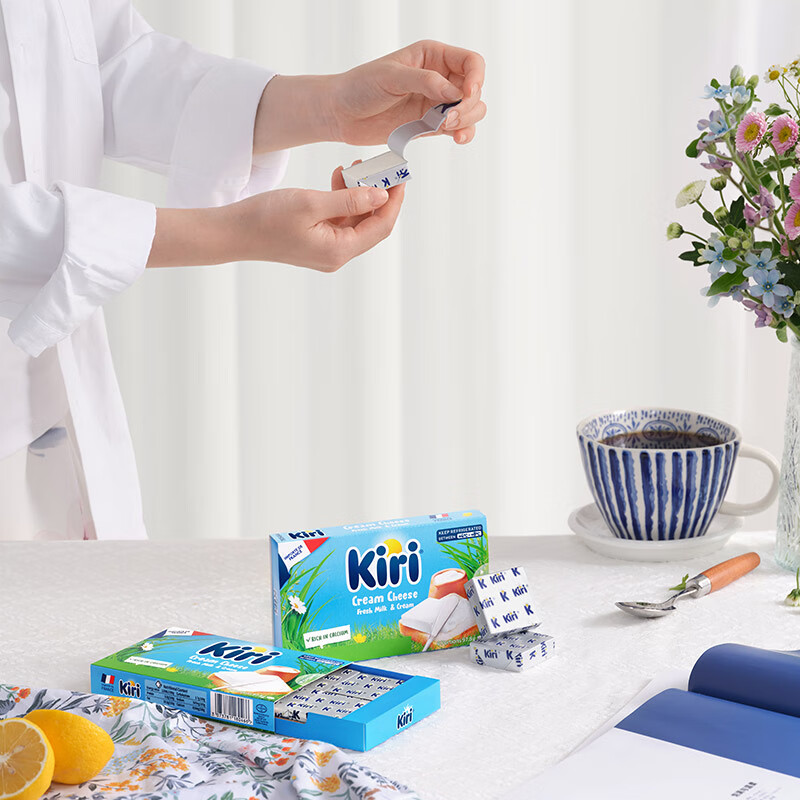 KIRI imported nutritious spreadable breakfast ready-to-eat breakfast bread cheese cheese 6 pieces packed processed cheese