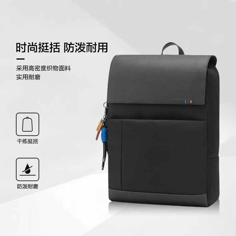 Samsonite Computer Bag Backpack 15-inch Laptop Bag Men's and Women's Backpack Business Handbag Travel Bag AH9