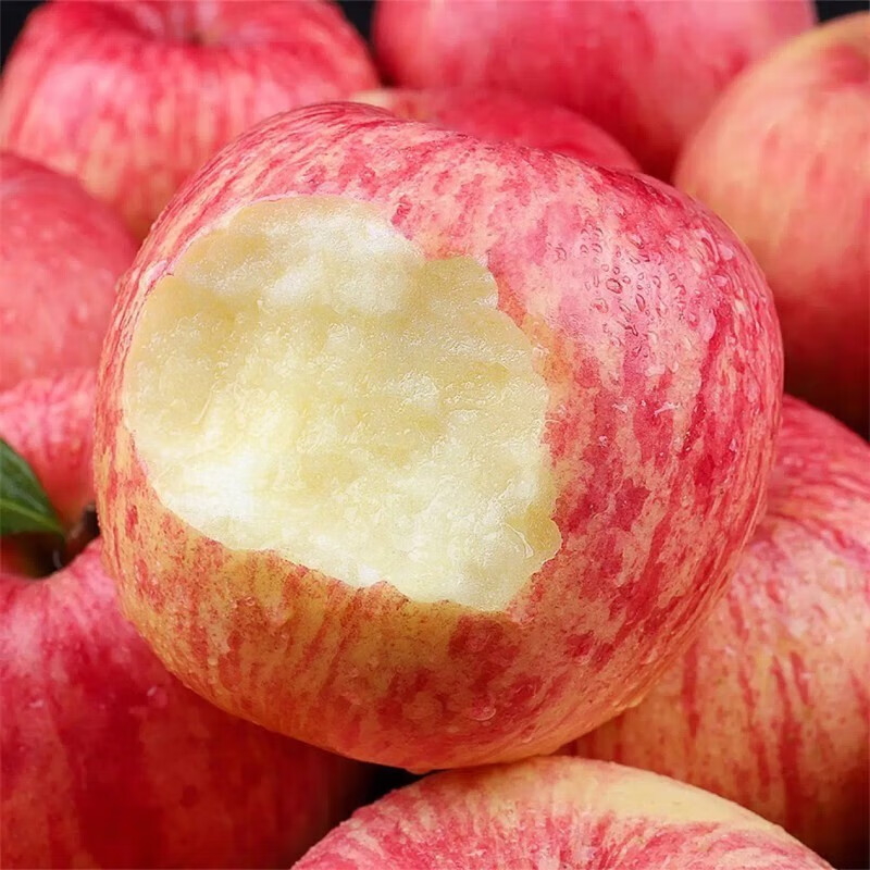 Erdie Shaanxi Red Fuji Apple Fresh Fruit 10 Jin Rock Candy Heart Seasonal Ugly Apple Seasonal Fruit Crisp Sweet Whole Box Selected 9 Jin Pack Net Weight 8.5 Jin 80-85mm