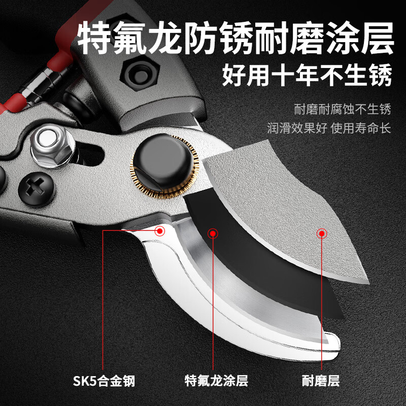 Airidun German branch shears, gardening pruners, professional pruning shears, bonsai pruning tools, stainless steel flower shears, professional and efficient version