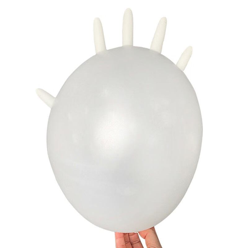 SEMOS Disposable Latex Rubber Gloves Highly Elastic and Comfortable for Cleaning Experiments 100 Pcs/Box Milky White Medium Size