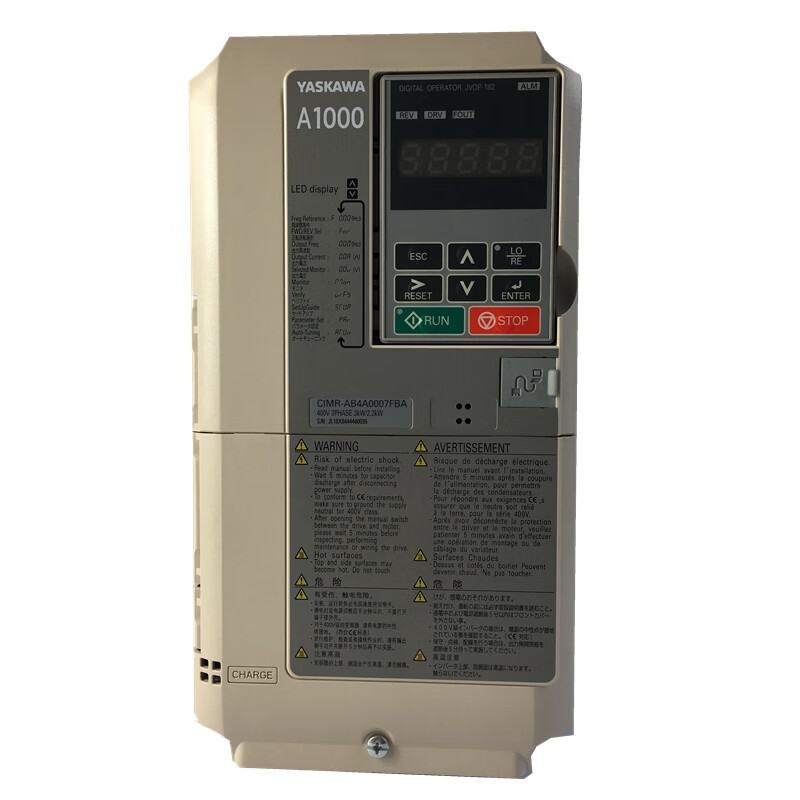 Yaskawa inverter A1000CIMR-AB4A0038 0044FBA0058ABA15 18.5 22 CIMR-AB4A0296ABA160KW/13