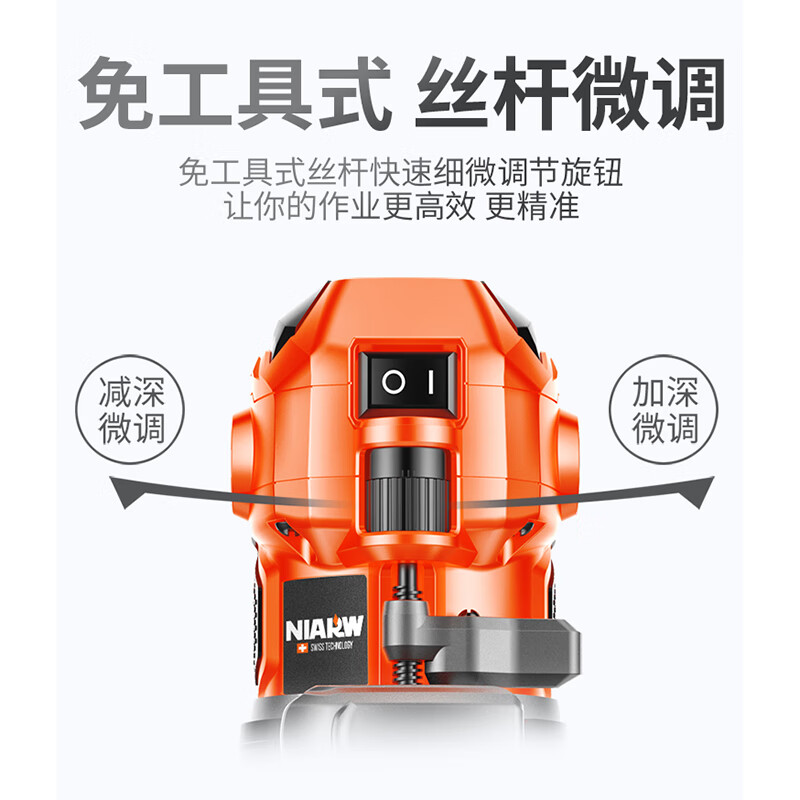 Mu Ruide edge trimming machine woodworking tools flip bakelite milling carving hole gong machine industrial grade multi-functional aluminum plastic panel slotting machine body plastic model + gift package see picture 2