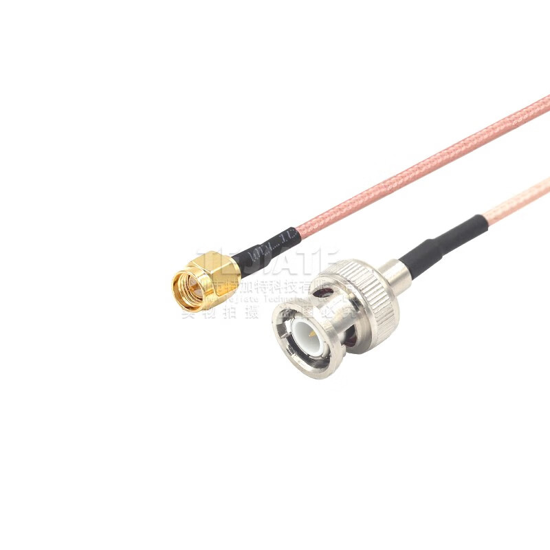 Tegat RG316 RF connection jumper SMA/BNC-JJ SMA male to Q9/BNC male and female oscilloscope cable SMA internal screw inner needle to BNC female 0.5M