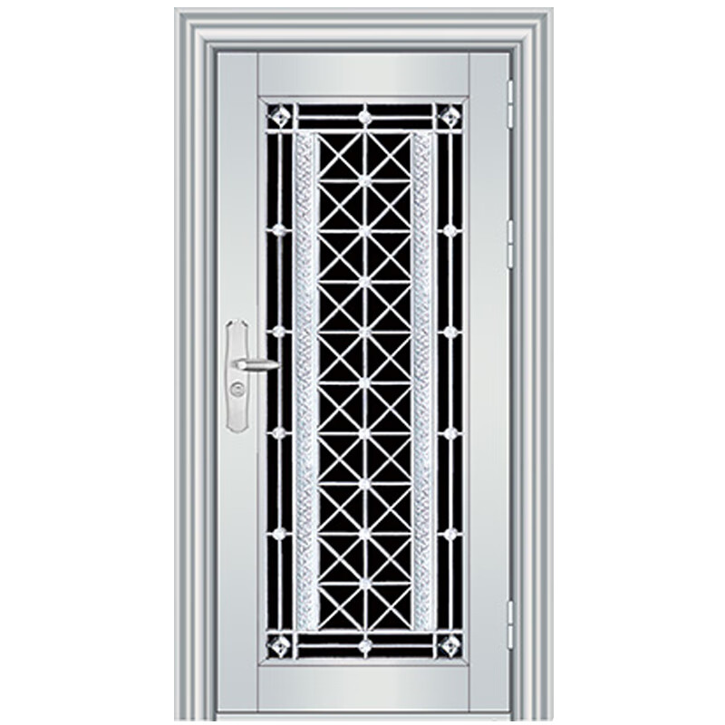 JRB Jiaruibao stainless steel door ventilation villa into the outdoor 304 ventilation door middle door home living room single-open entry security door single-door style 1