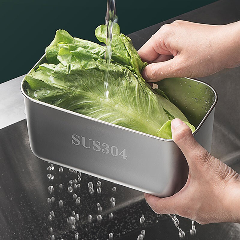 Ji Meng 304 stainless steel triangle drain basket kitchen sink suction cup hanging storage basket kitchen residue filter natural color 1 piece