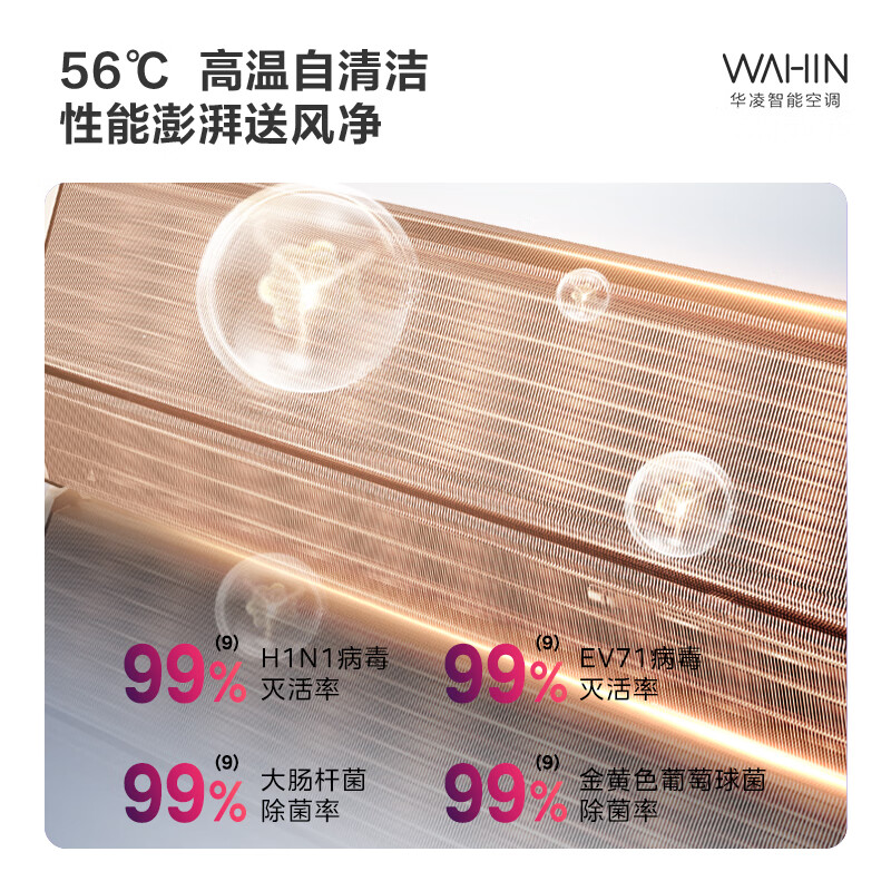 Hualing Air Conditioner Super Power Saving 1 Horsepower Level 1 Energy Efficiency Intelligent Large Air Volume Variable Frequency Heating and Cooling On-hook National Subsidy for Trade-In Home Appliances KFR-26GW/N8HA1