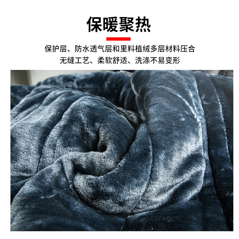 Gongtai Winter Thickened Velvet Cotton Coat Men's Cold Ware Long Cold Storage Emergency Disaster Relief Duty Coat Men's Cotton Jacket Velvet Waterproof (Black Model)