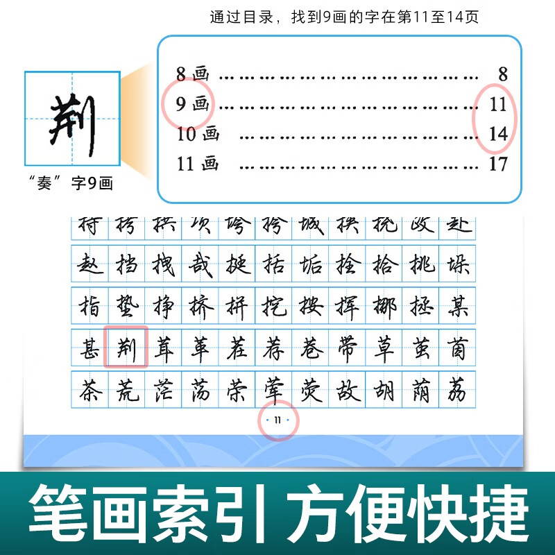 Ink dot copybook Jing Xiaopeng Xingkai calligraphy general standard Chinese characters 7000 words commonly used characters regular calligraphy copybook beginners hard pen calligraphy tutorial junior high school students high school students adult beautiful calligraphy practice copybook