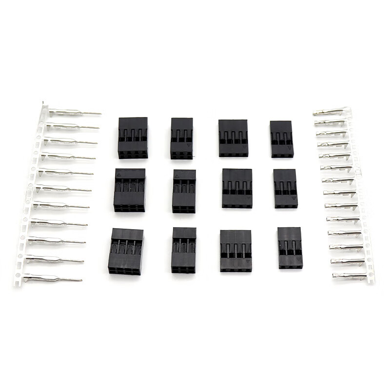 DuPont shell plastic shell DuPont wire terminal single and double row 2.54mm plug connector 1/2/3/4/5/6P-20P 2x10P-2.54mm_DuPont rubber shell 50 pieces