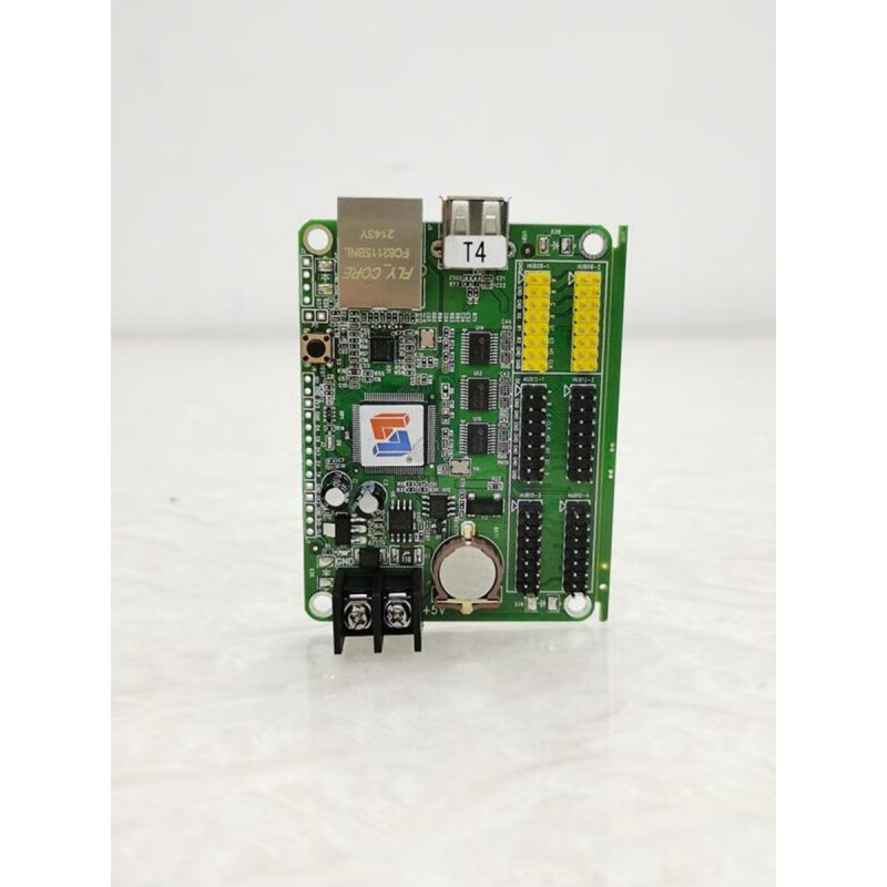 Lingxin control card network port U disk communication single and double color LED display motherboard can be used twice -T4