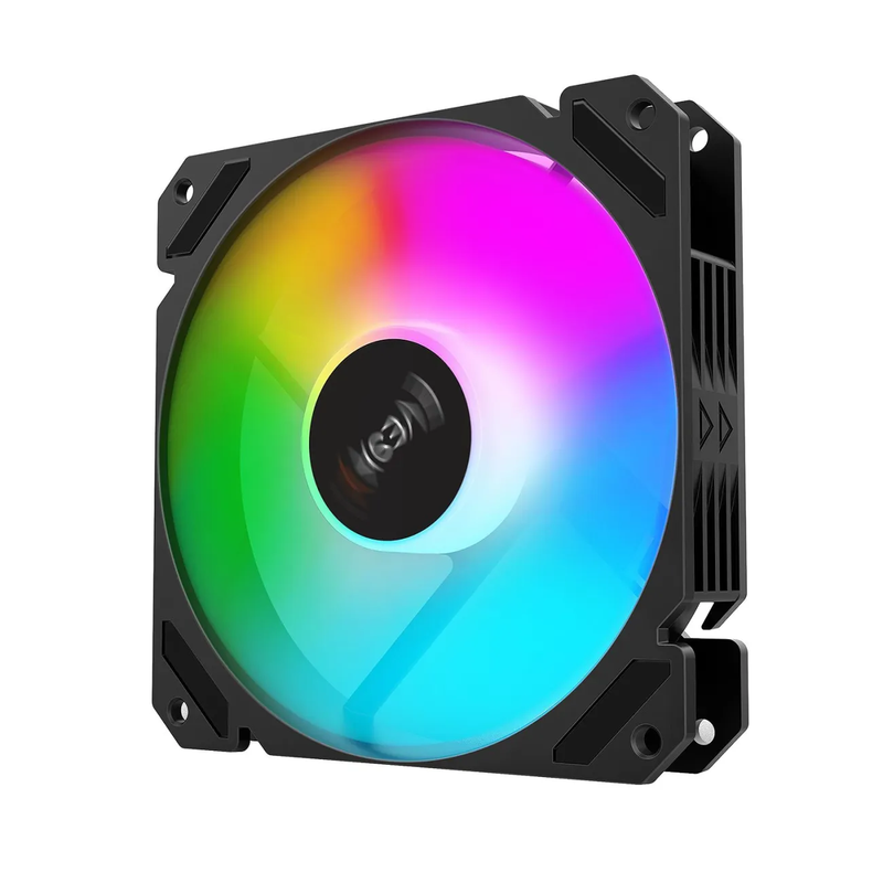 Mingsu Jizhi Titan PRO computer case, gaming power supply (side transparent/supports ATX/wide-body gaming computer case/supports long graphics card/back line) 3 black positive blades and 2 black reverse blade Twilight ARGB fans