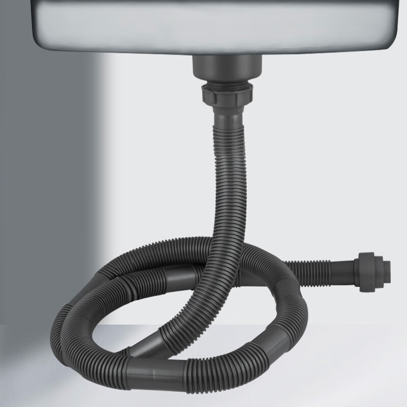 Dezhong kitchen drain pipe, extended sink drain pipe, hot-resistant sink drain hose, 1.6m sink drain pipe D9