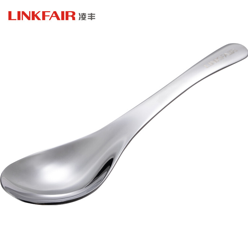 Lingfeng (LINKFAIR) 304 stainless steel soup spoon, soup spoon, meal spoon, eating spoon, children's spoon, Kada series table spoon (pack of 5)