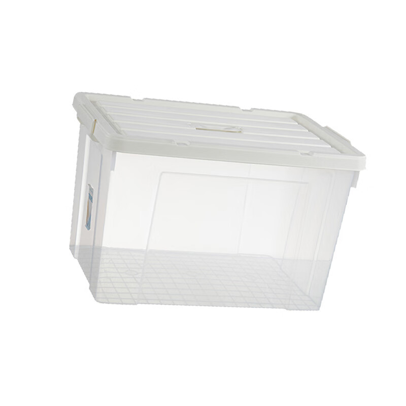Su Shi 105L transparent white lid waterproof and moisture-proof transparent storage box (price unit) white lid transparent 105L white lid transparent