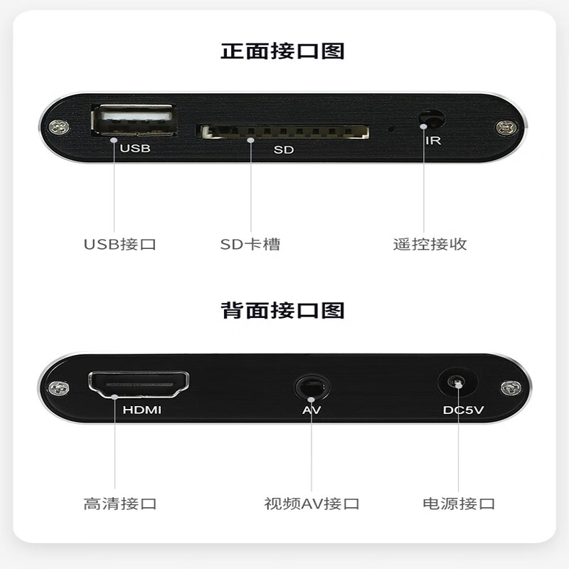 Melido PPT\/word4K high-definition automatic advertising player hard disk playback box automatic cycle U disk picture video carousel network TV set-top box horizontal and vertical screen standard