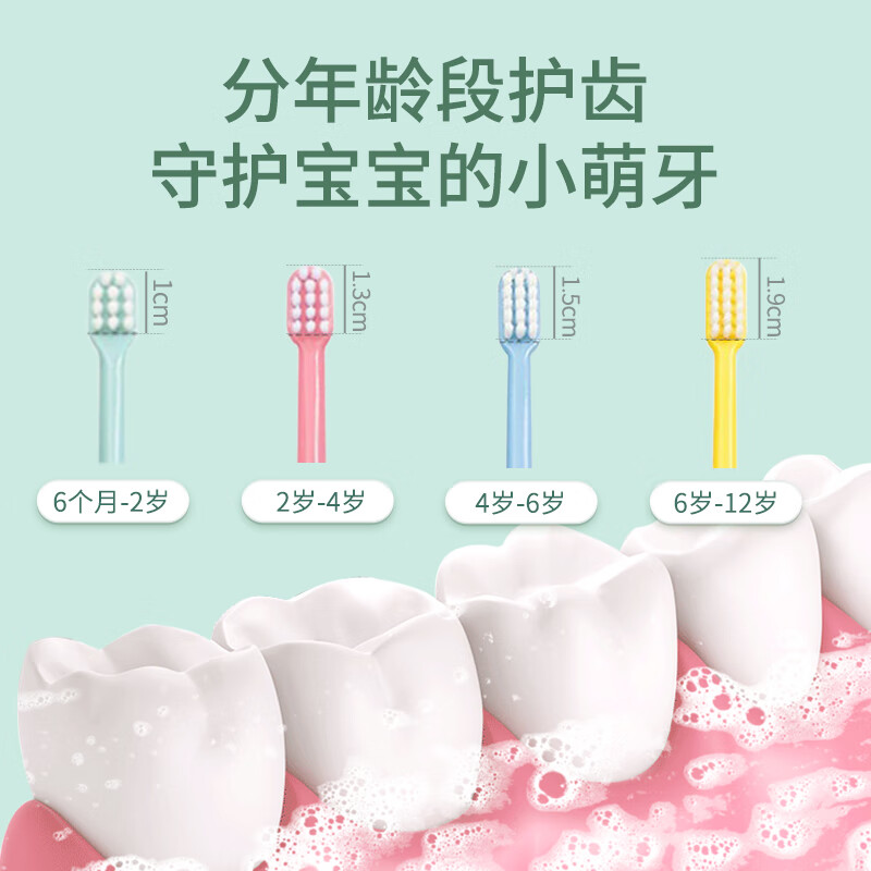 SUNSTAR children's toothbrush double toughened soft bristles age-specific mouthguard doubles cleaning 6 months-2 years old 1 imported from Japan