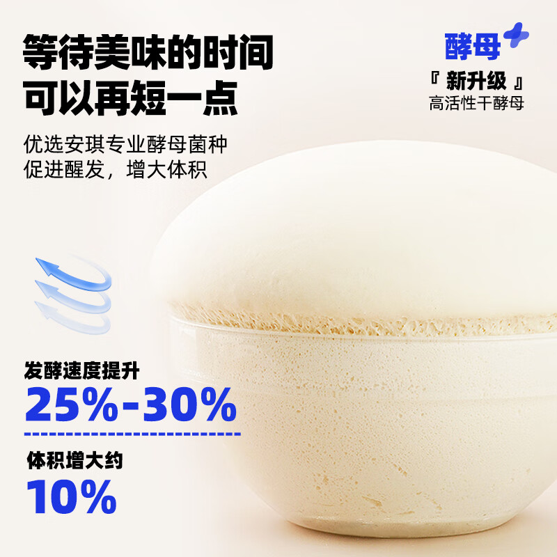 Angel Boxed New Generation Highly Active Dry Yeast Powder 6g*8 Low Sugar Steamed Bun Baking Powder Baking Ingredients
