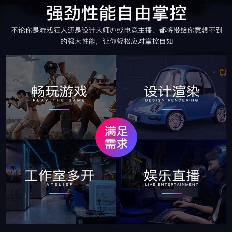 Desktop computer Core i5/i7 Intel 12-core GTX1650 e-sports independent display host DIY assembly complete machine full set of games multi-open high-end office computer configuration 8 Intel 12-core-16G-GTX 8G independent display single host