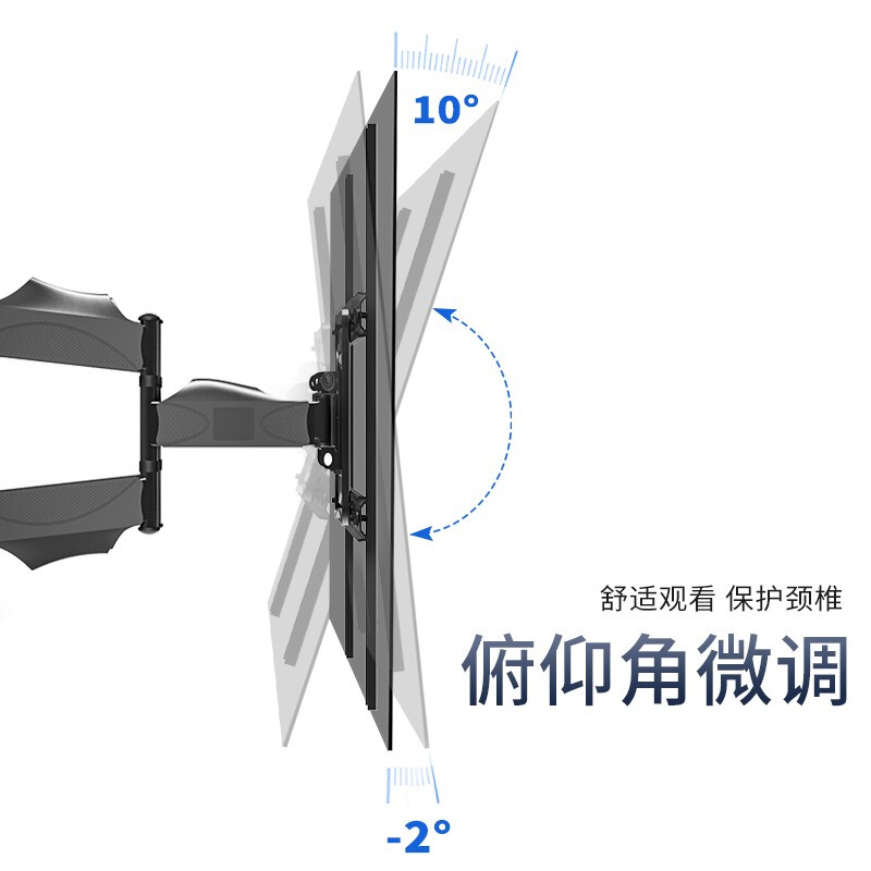 ProPre (32-75 inches) TV Mount TV Stand TV Stand TV Mount Rotating Telescopic Universal Suitable for TCL Hisense Skyworth Huawei Changhong, etc. 55/60