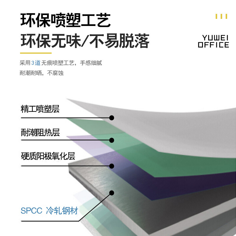 Yuwei Office File Cabinet File Storage Cabinet Iron Cabinet Through Glass Cabinet TW-TBWJG 850*390*1800mm Desk